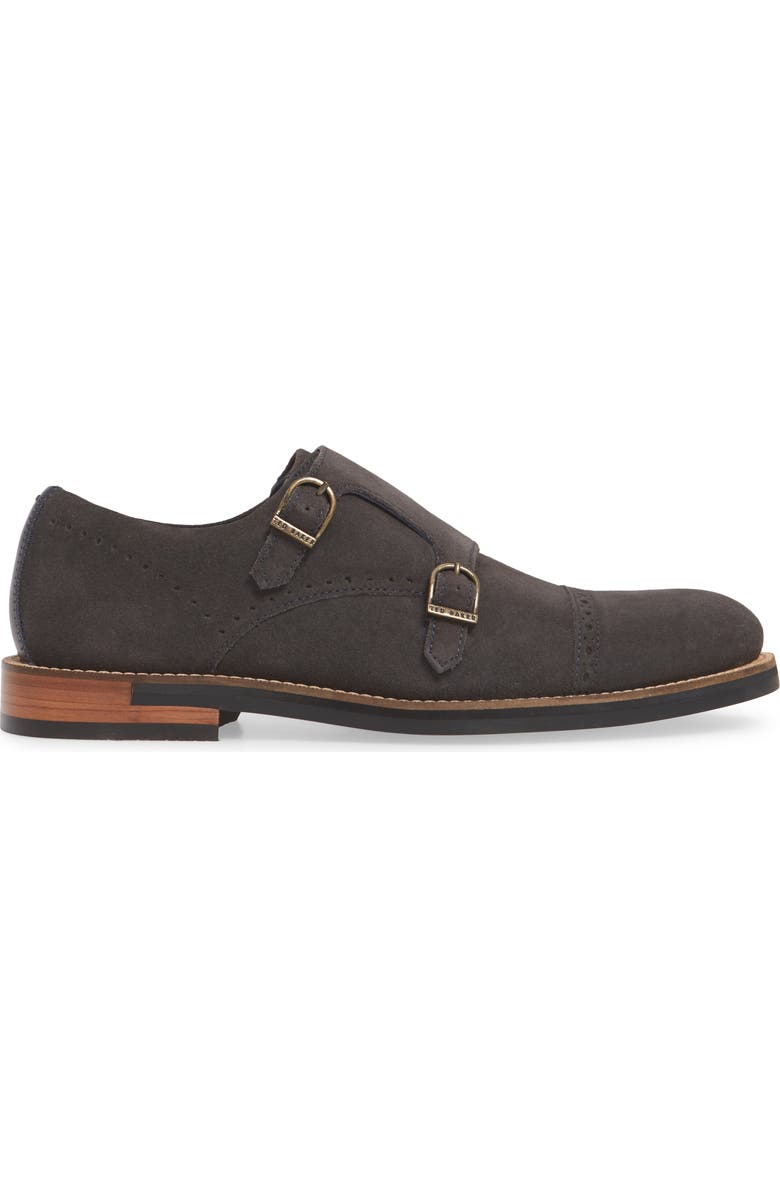 Ted Baker London Clippt Double Monk Strap Shoe, Alternate, color,