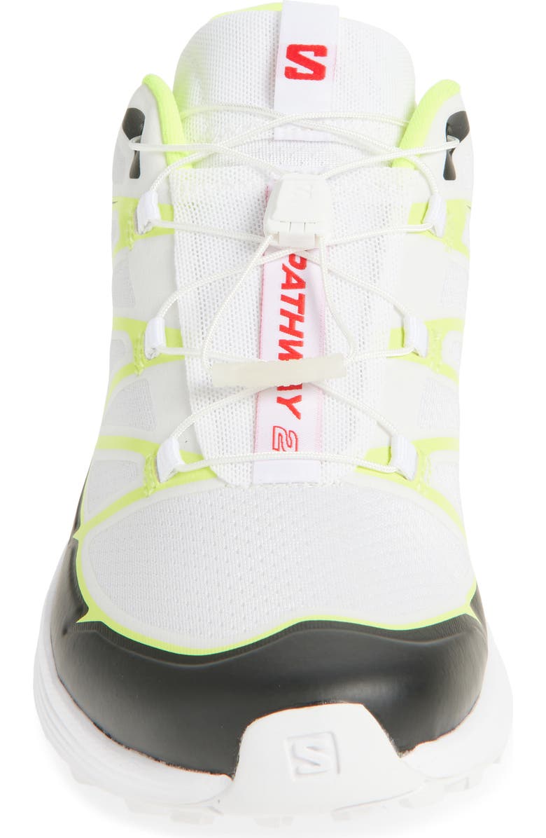 Salomon Gender Inclusive XT-Pathway 2 Sneaker, Alternate, color, White/ Yellow