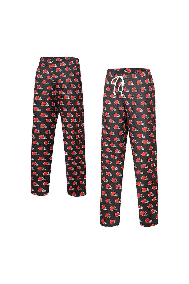 Women's Concepts Sport Brown Cleveland Browns Gauge Allover Print Sleep Pants, Main, color, Brown