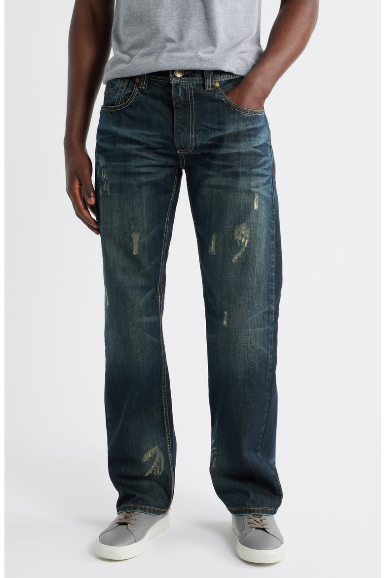 Relaxed Straight Leg Jeans, Main, color, FOLIAGE