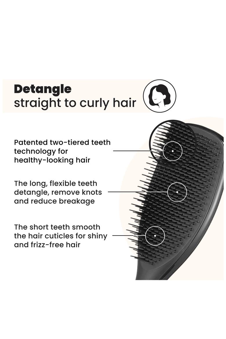 Large Ultimate Detangler Hairbrush - Thick to Wavy, Alternate, color, BLACK