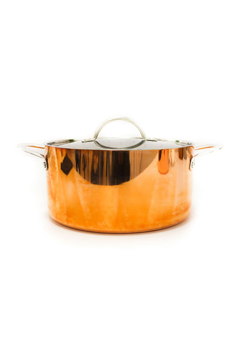 INTERNATIONAL 9.5" Covered Dutch Oven - Copper, Main, color, COPPER