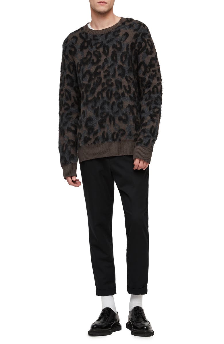 AllSaints Apex Slim Fit Crewneck Sweater, Alternate, color,