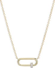 Meira T Diamond Lock Necklace