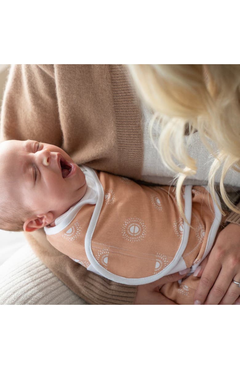 aden + anais essentials Easy Swaddle Wrap Quick Change with Bottom Zipper, Snug Cotton Knit Baby Wrap Swaddle Blanket for Newborns, TOG 1.0, 3-Pack, Alternate, color, Keep Rising