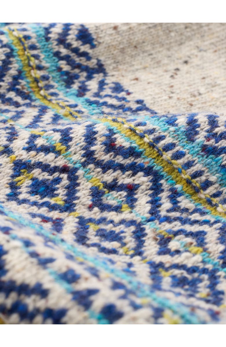 Celtic & Co. Warm Cardigan with Fair Isle Pattern, Boyfriend Fit, Alternate, color, Oatmeal Fleck