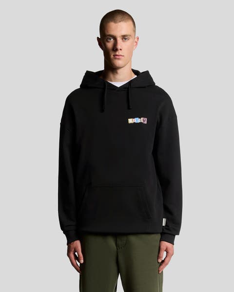Bold Letters Long Sleeve Graphic Hoodie