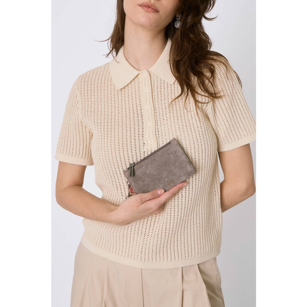 The Sak Encino Leather Card Wallet In Brown