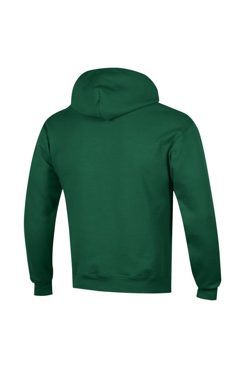 Men's Champion Green Michigan State Spartans Basketball Icon Powerblend Pullover Hoodie, Alternate, color, Green