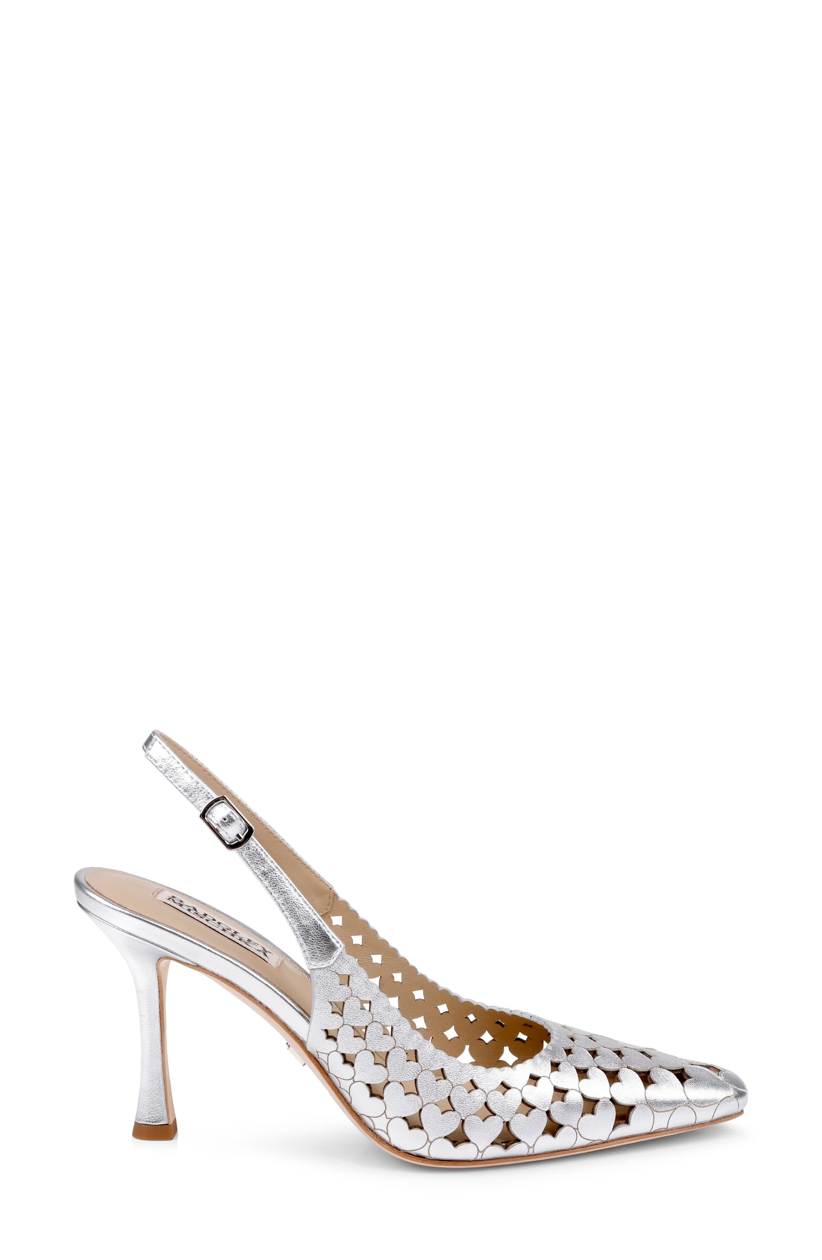 BADGLEY MISCHKA Onna Slingback Pump, Alternate, color, Silver Metallic