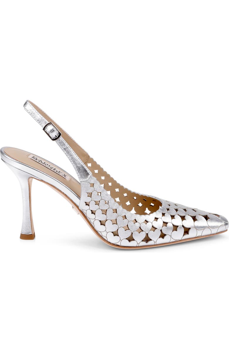 BADGLEY MISCHKA Onna Slingback Pump, Alternate, color, Silver Metallic
