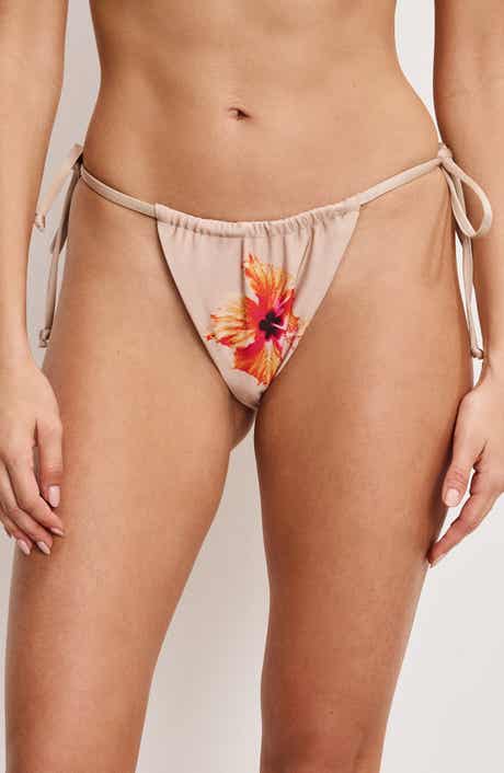 Good American Satin Tiny Ties Bikini Bottoms