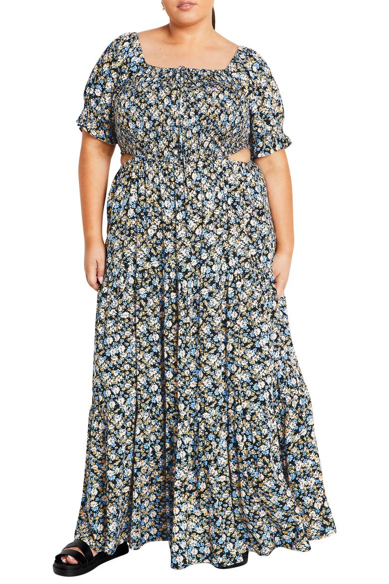 Alexa Floral Print Maxi Dress video