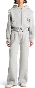 Manière De Voir Louna Wide Shoulder Zip Through Hoodie