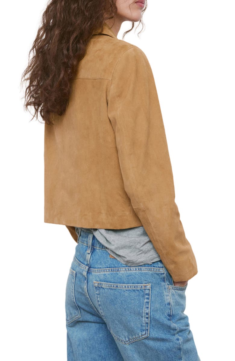 MANGO Suede Jacket, Alternate, color,