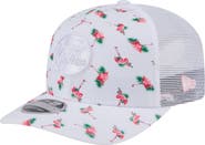 New Era Men's New Era White New York Yankees Flamingo Mesh Back 9SEVENTY Stretch-Snap Hat