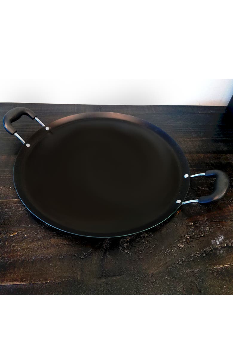 Oster Cocina Cocina Zadora 14 in. Carbon Steel Comal Pan, Alternate, color, Black
