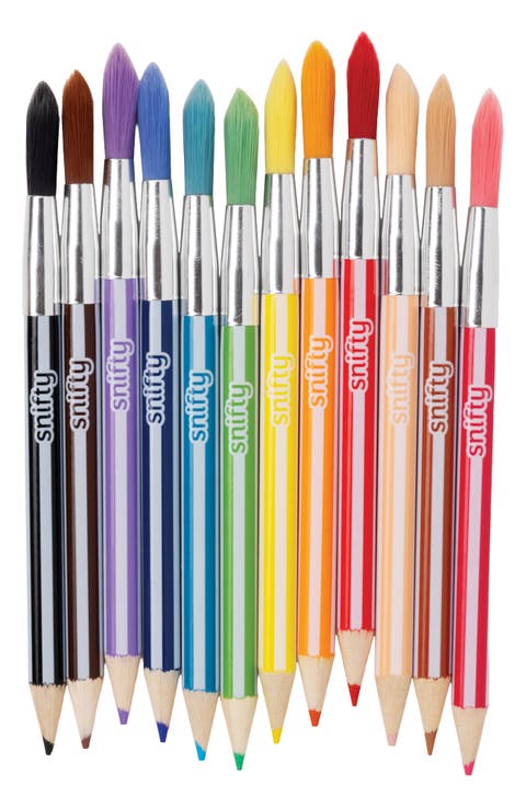 Kids' Lil' Colorbrush 12-Pack Double-Ended Watercolor Pencil & Brush Set