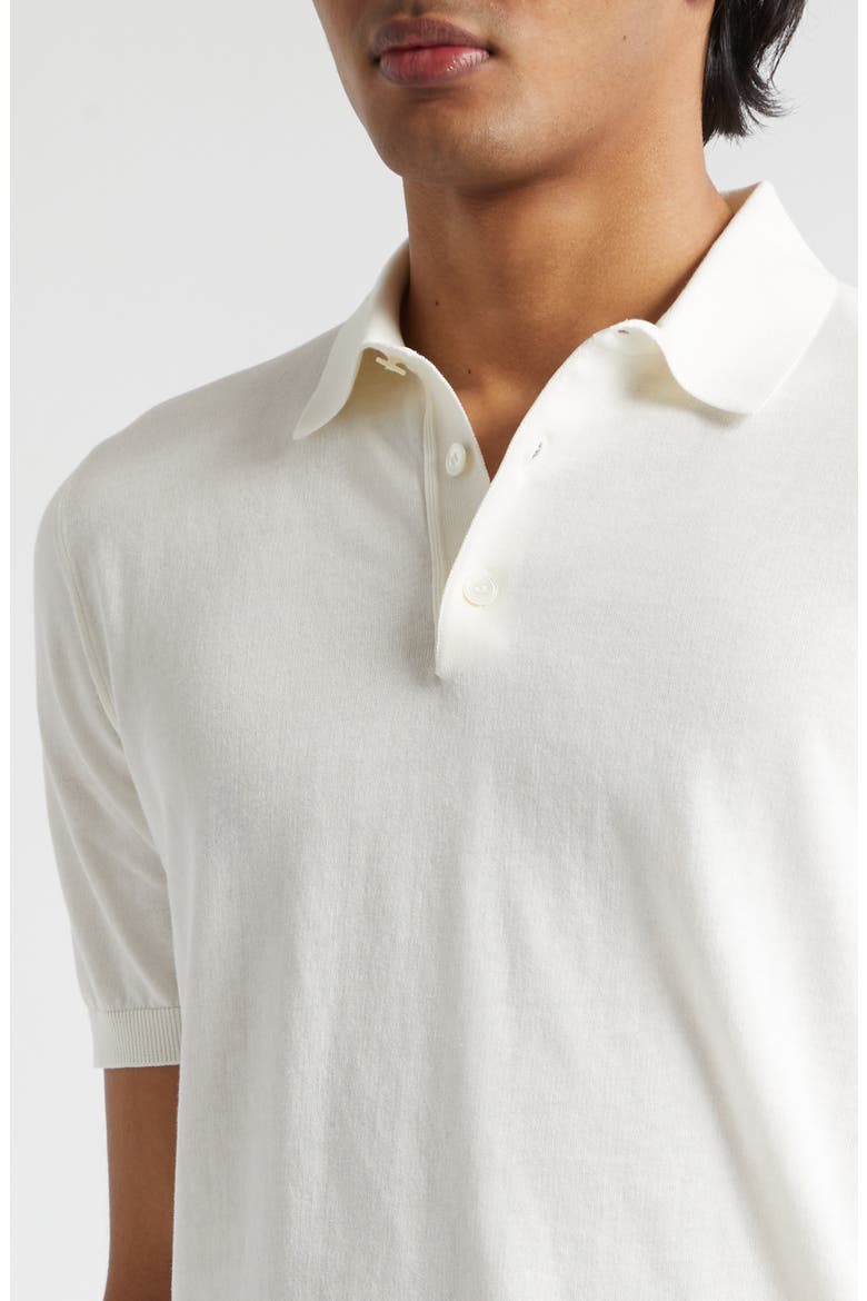 Cotton Polo, Alternate, color, WHITE