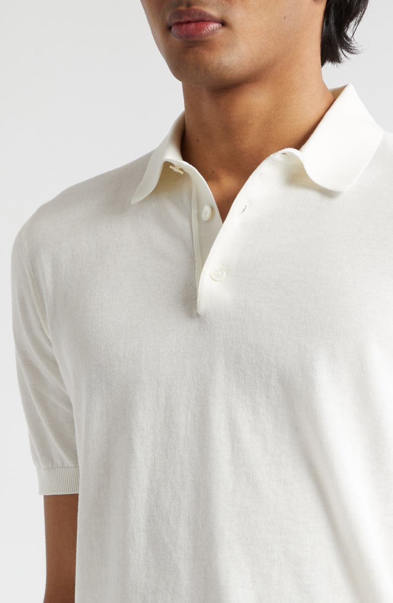 Eleventy Cotton Polo, Alternate, color, White