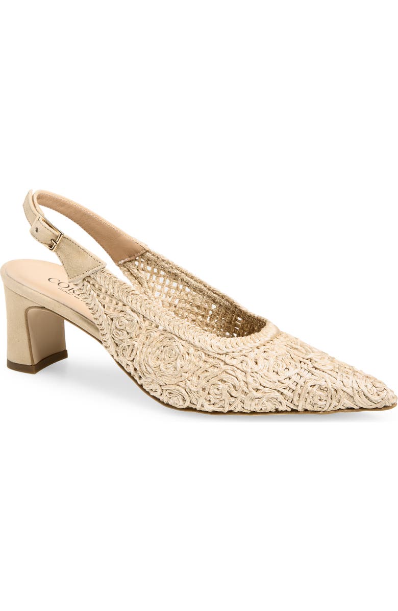 Cordani Nikole Slingback Pointed Toe Pump, Main, color, Beige