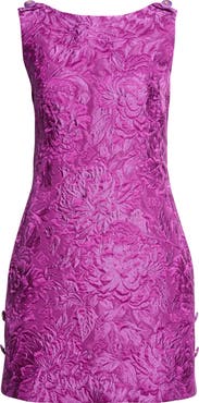 Dolce&Gabbana Sleeveless Peony Brocade Minidress