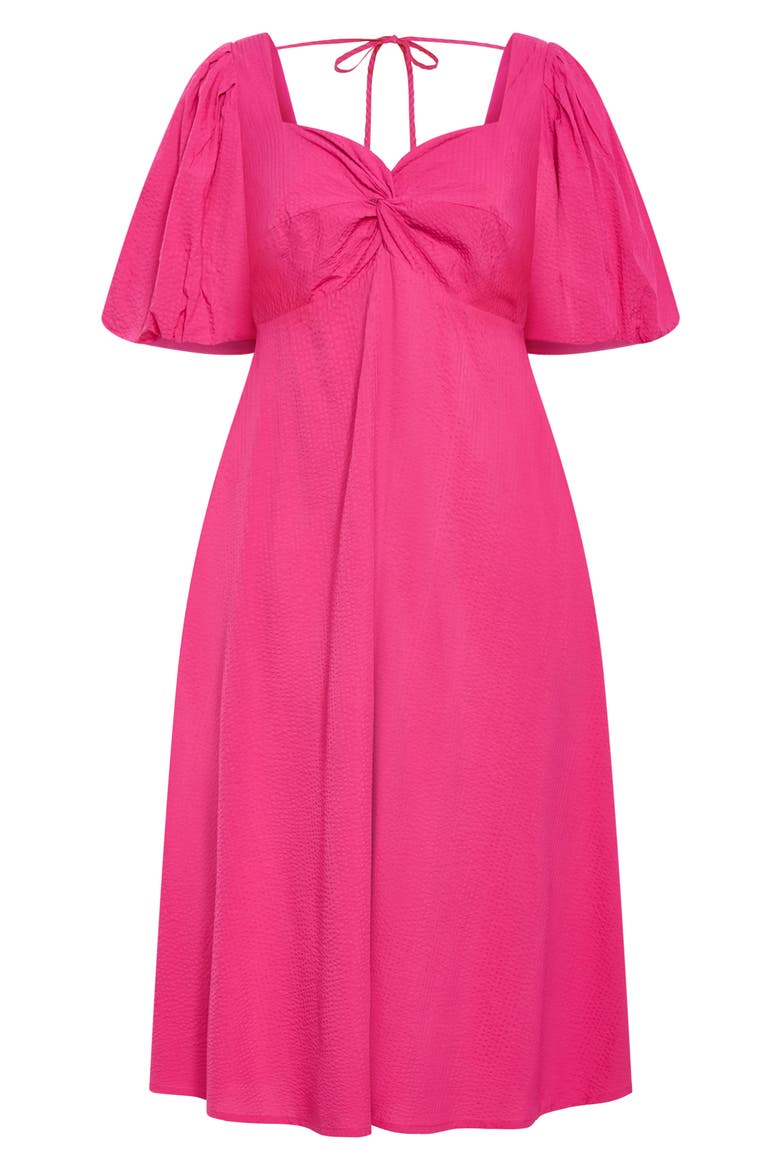 Hermione Puff Sleeve Empire Waist Maxi Dress, Alternate, color, PINK