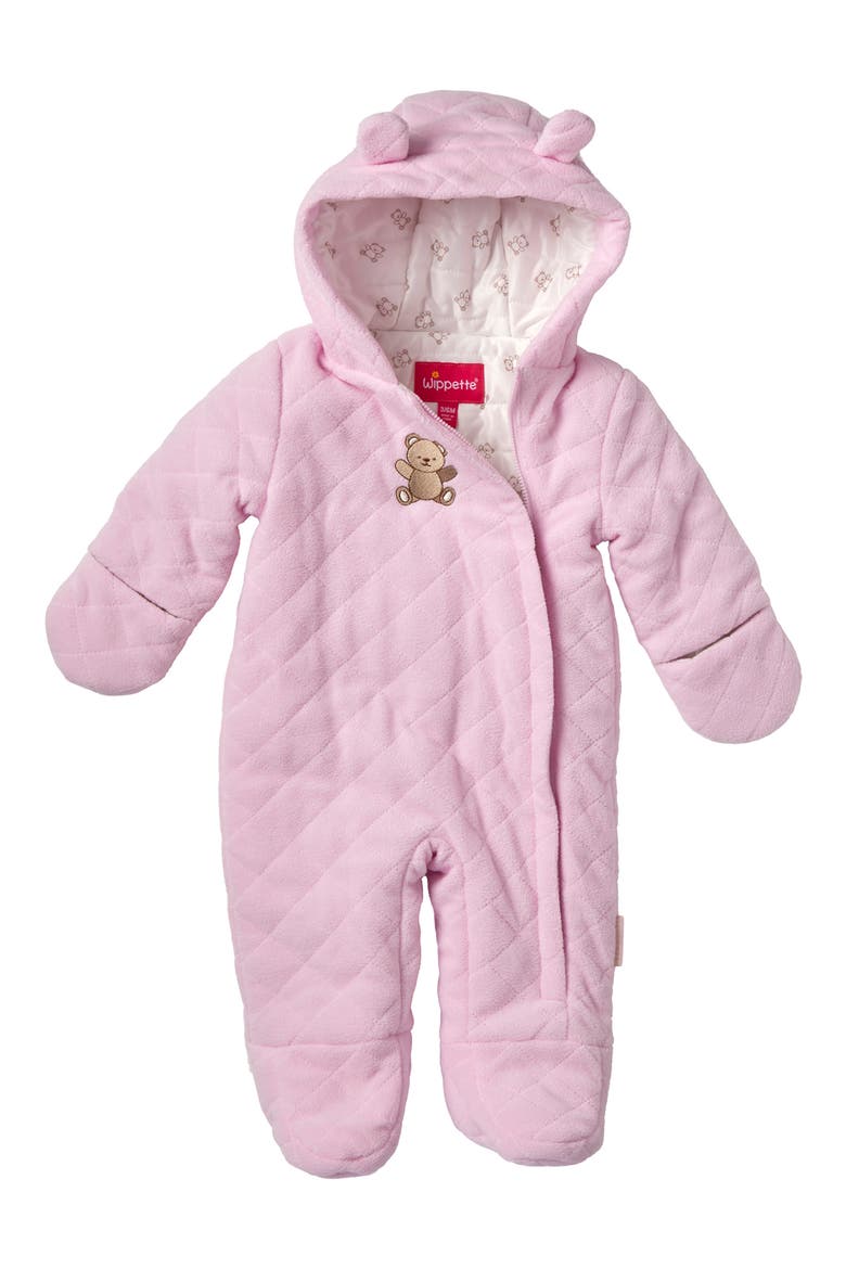 Quilted Microfleece Pram, Main, color, SOFT PINK