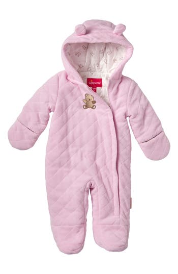 Wippette Babies'  Quilted Microfleece Pram In Soft Pink