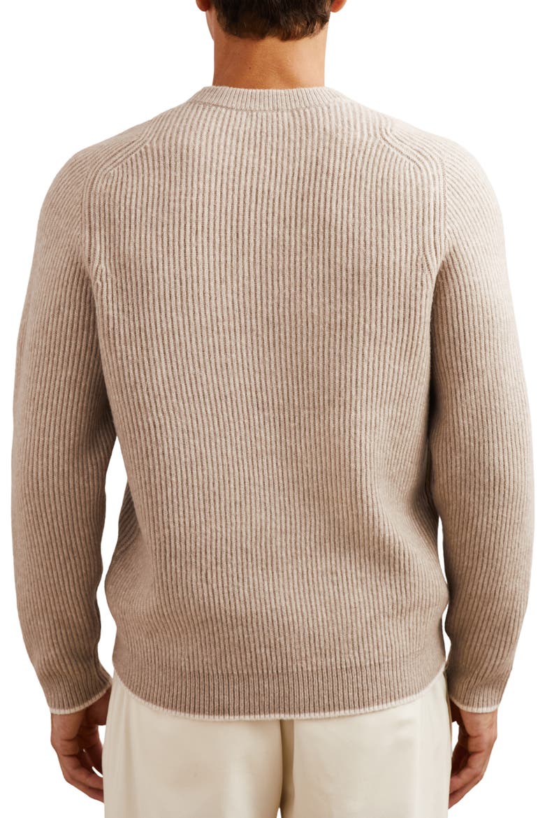 Crammond Rib Sweater, Alternate, color, OATMEAL BROWN