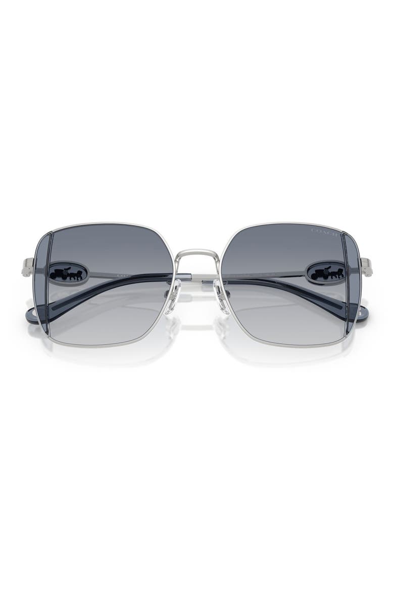 51mm Square Gradient Sunglasses, Alternate, color, BLUE GRADIENT