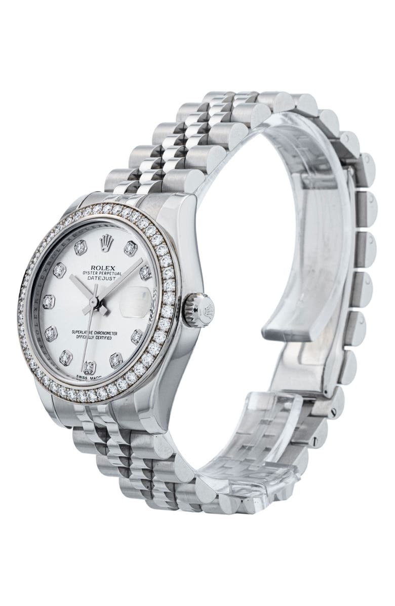 Watchfinder & Co. Rolex Preowned Datejust Lady 31 Diamond Bracelet Watch, 31mm, Alternate, color, 