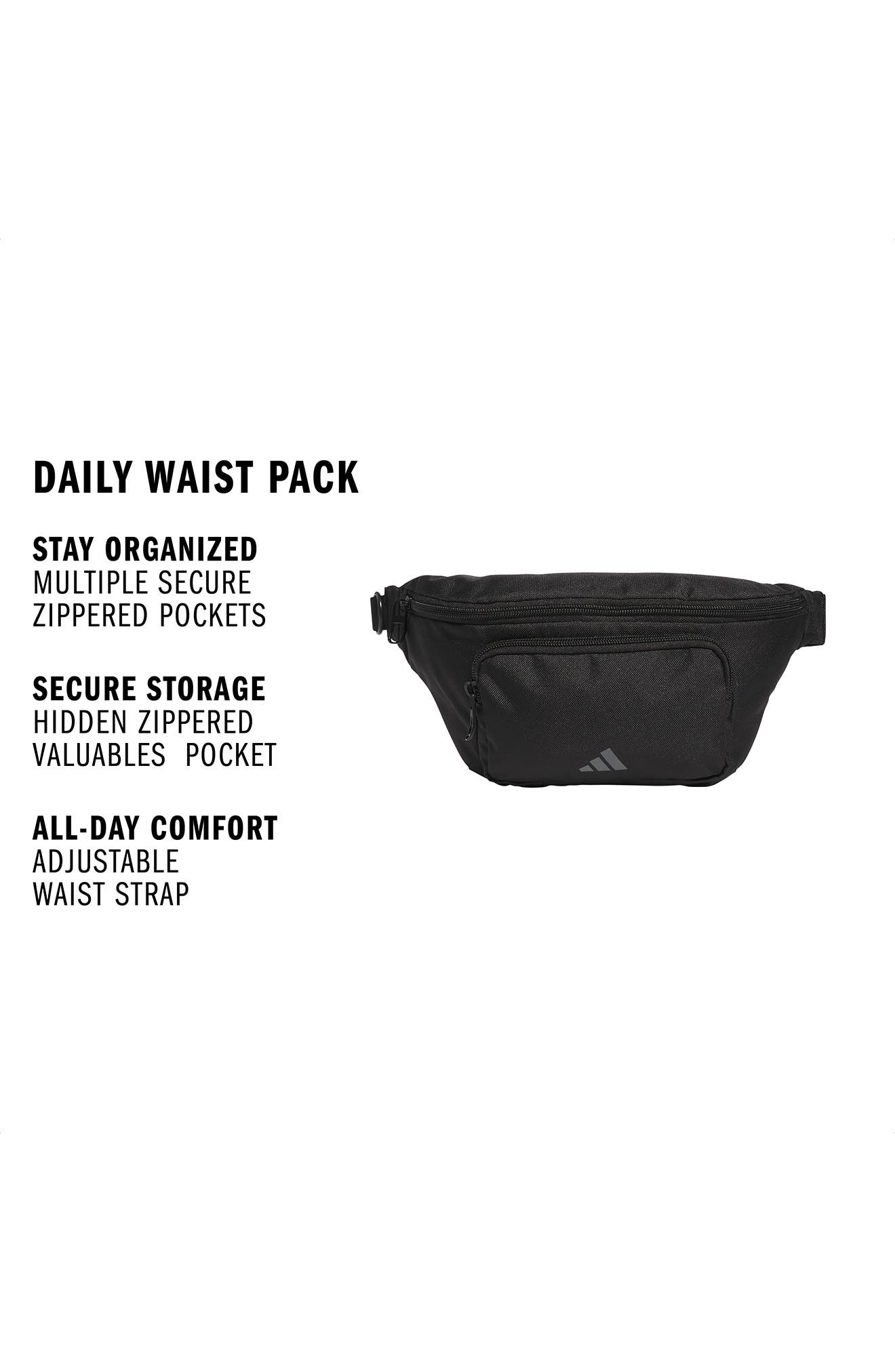 adidas Daily Waist Pack, Alternate, color, Black