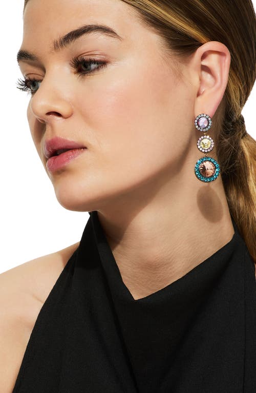 Kurt Geiger London Octavia Linear Drop Earrngs In Multi