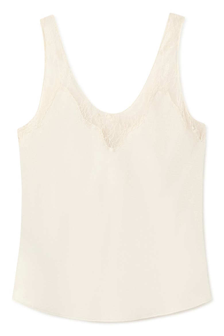 Reia Sleeveless Satin Top, Main, color, ECRU