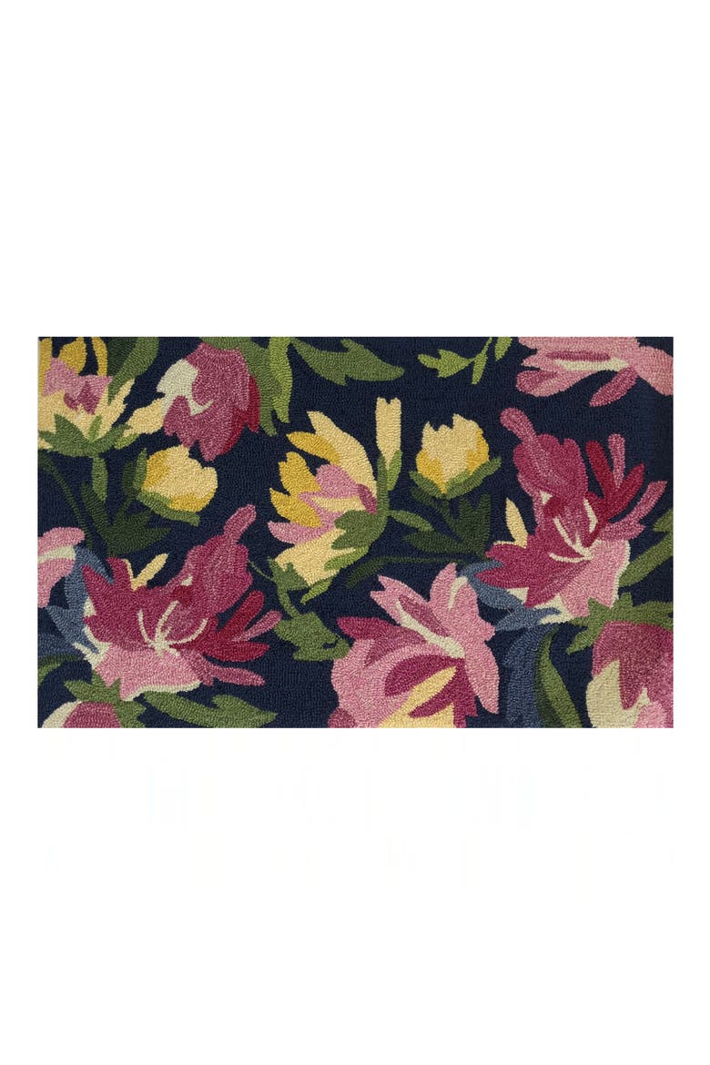 Fresh Floral Door Mat, Main, color, DARK BLUE MULTI