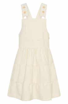 TINY TRIBE Kids' Corduroy Overall Dress