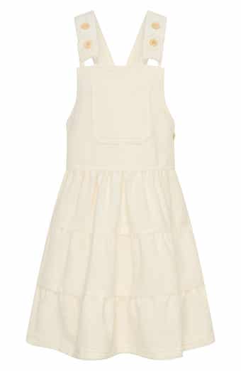 TINY TRIBE Kids' Corduroy Overall Dress