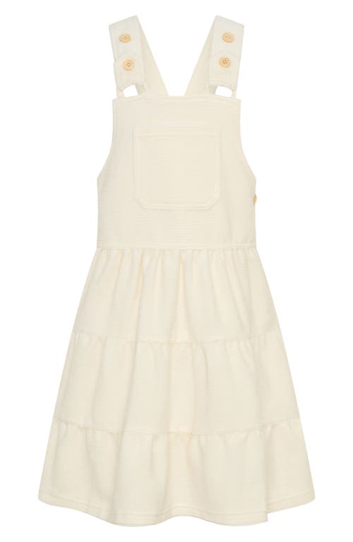 Tiny Tribe Kids' Corduroy Overall Dress In Yellow