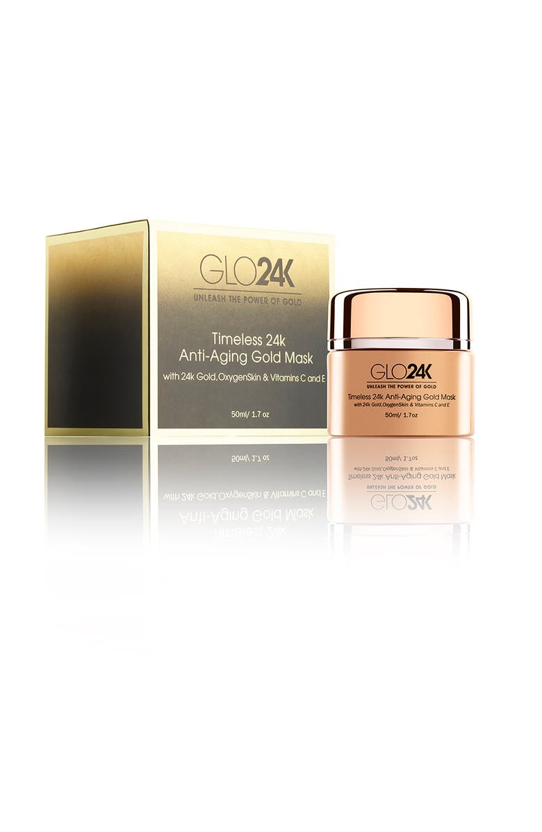 GLO24K UNLEASH THE POWER OF GOLD Timeless 24k Anti-Aging Gold Mask, Alternate, color, Na
