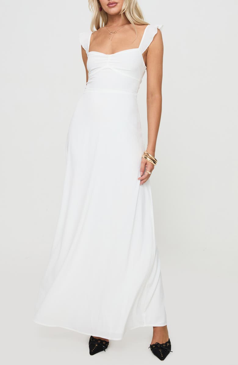 Princess Polly Landon Lace-Up Back Maxi Dress, Main, color, 