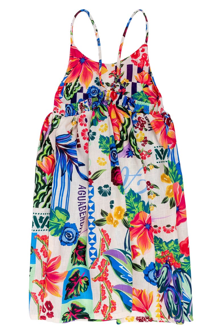 Kids' Capri Citrus Sundress, Alternate, color, WHITE/ MULTI