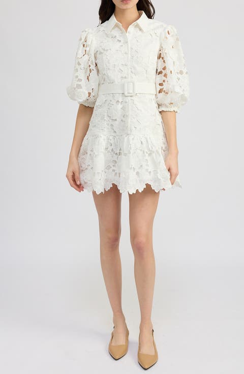 Ottis Floral Cutwork Minidress