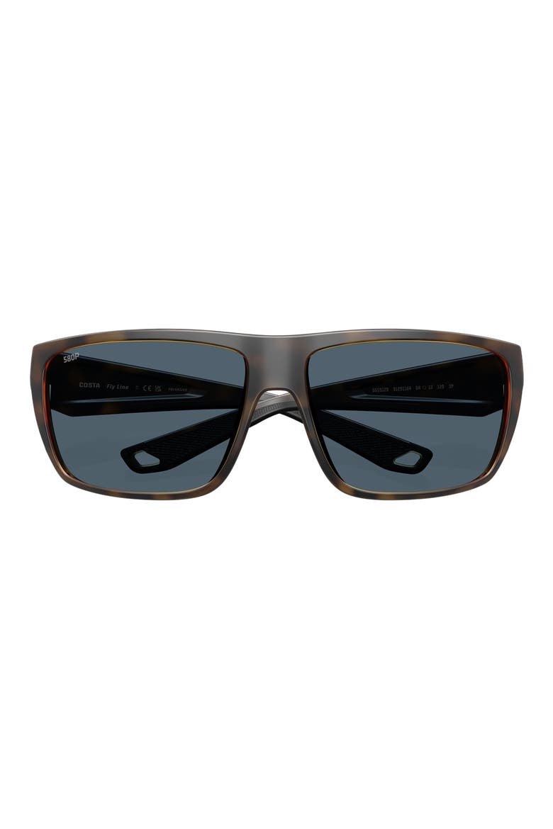 Fly Line 64mm Sunglasses, Alternate, color, MATTE TORTOISE / GRAY