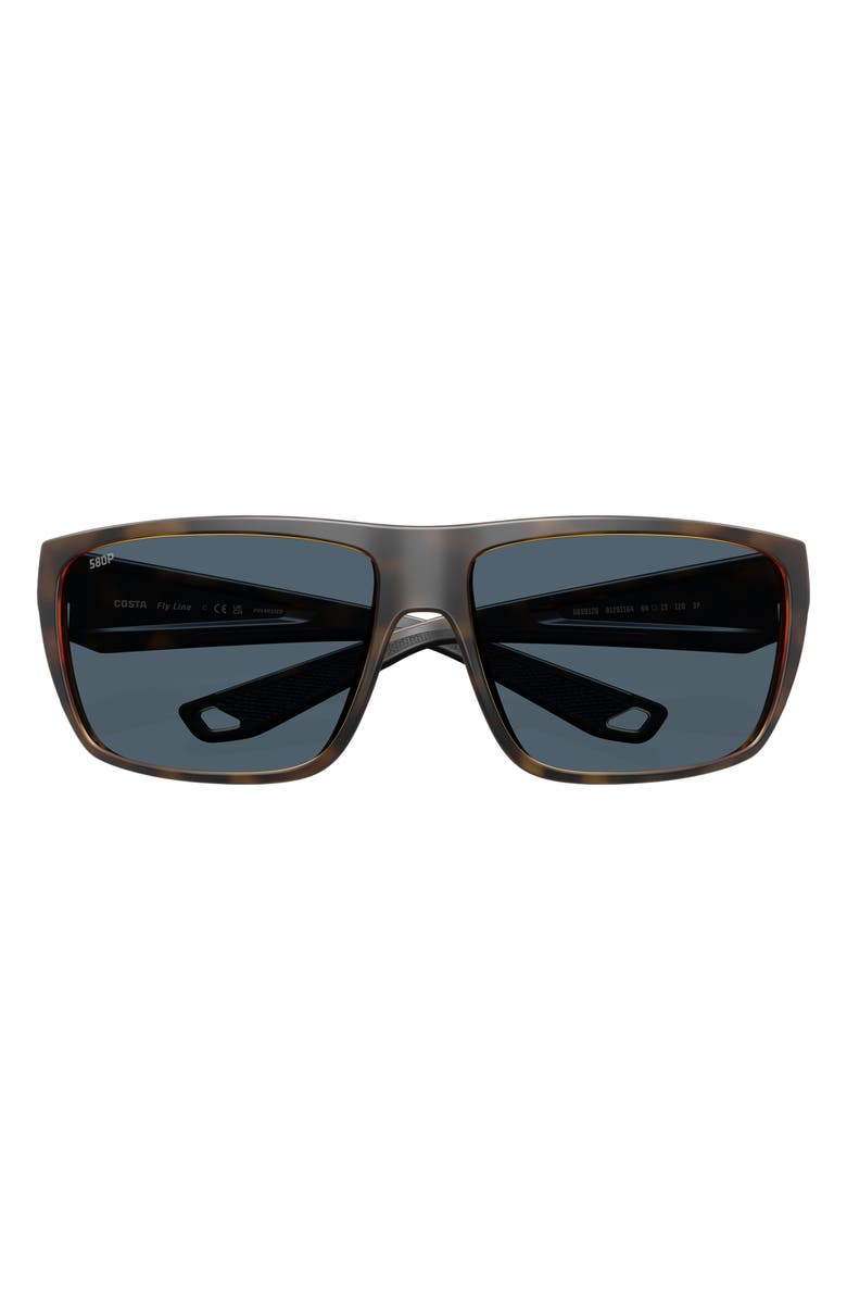 Costa Del Mar Fly Line 64mm Sunglasses, Alternate, color, Matte Tortoise / Gray