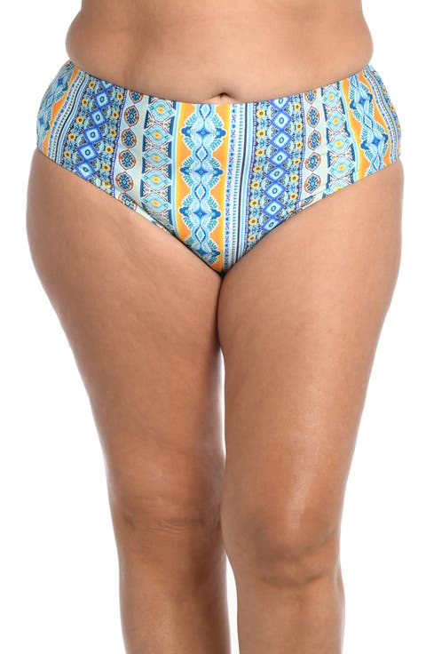 Scarf Hipster Bikini Bottoms (Plus Size)