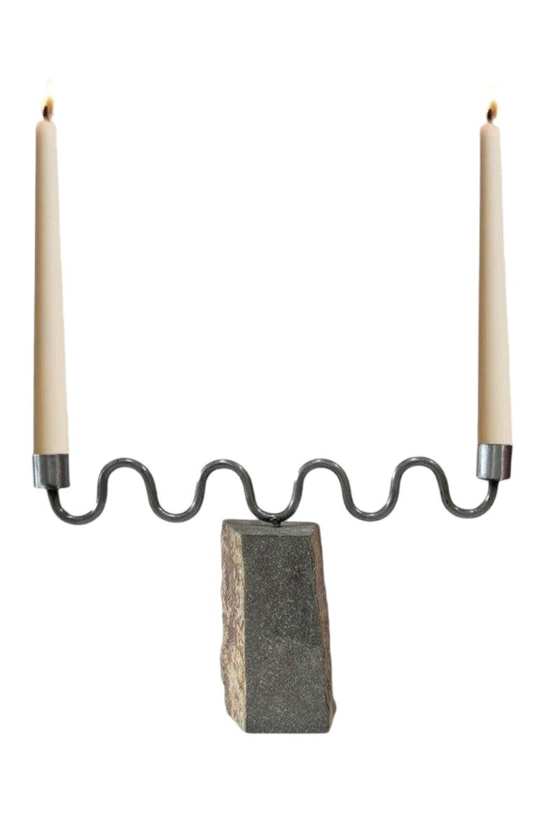 Aria Candle Holder by Diego Olivero Studio, Main, color, Grey