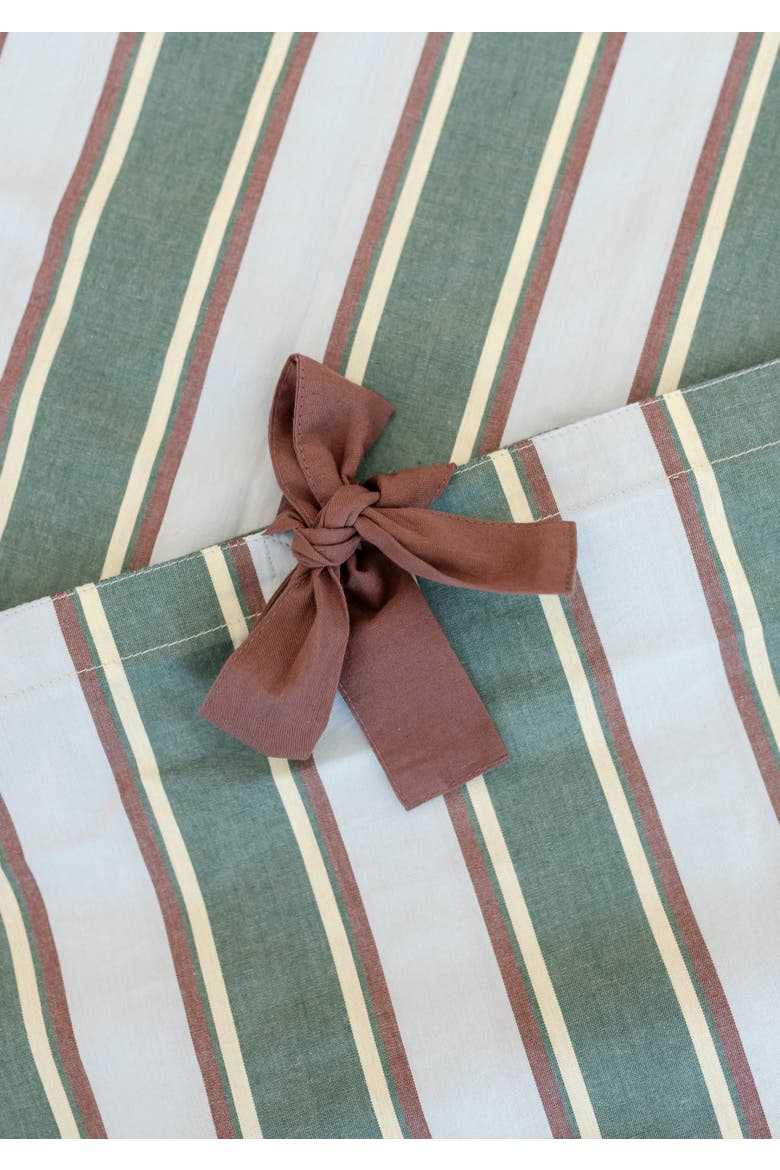 Cotton Striped Bedding Set, Alternate, color, Blue Stripe