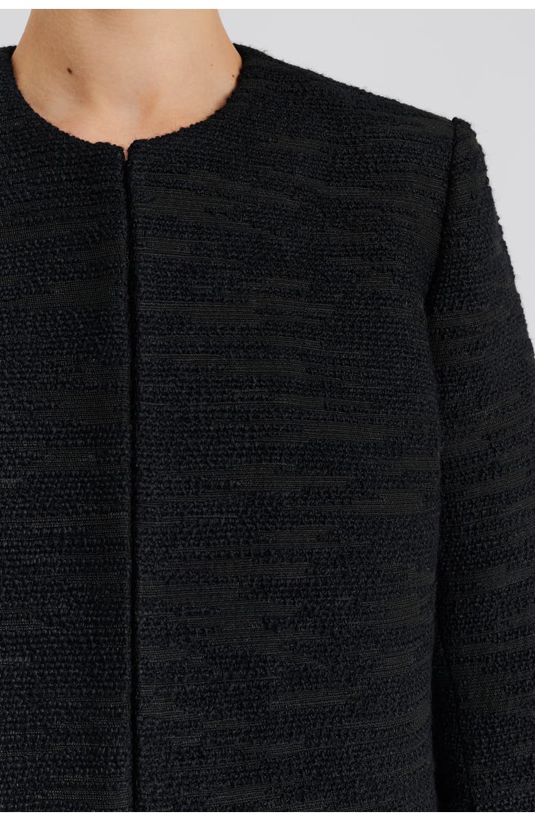 Malina Ruthie Cropped Boucle Blazer, Alternate, color, Black