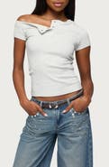 EDIKTED Jubilee Off the Shoulder Henley Top